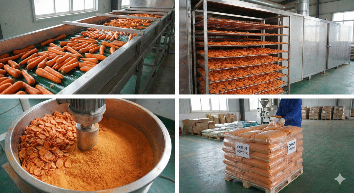 Carrot Powder - naturalfreshexp.com